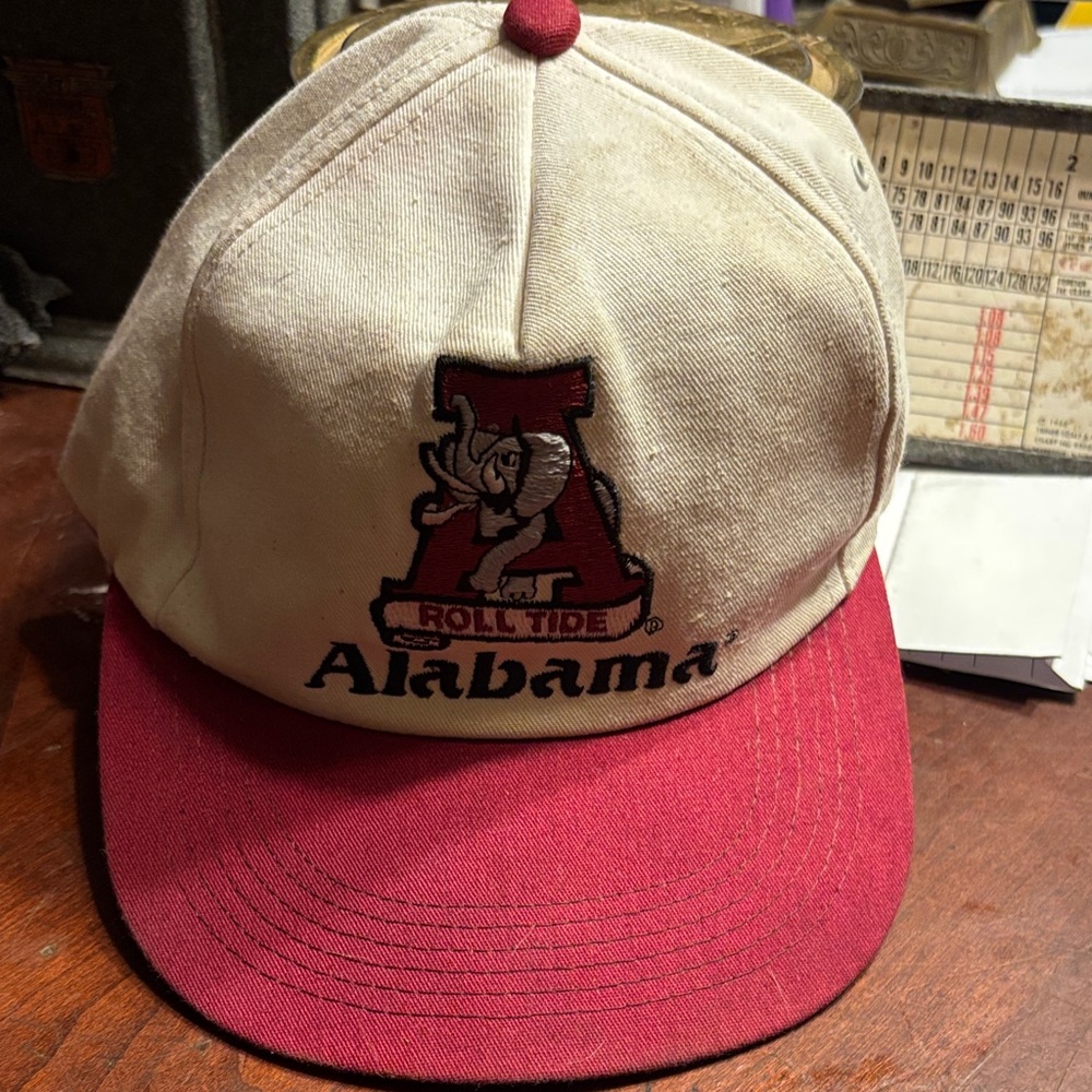 Alabama Crimson Tide Cream and Red Cap from 1990’s a promo by Kelly tire